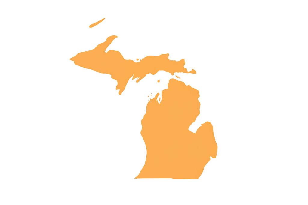 michigan state map michigan state map