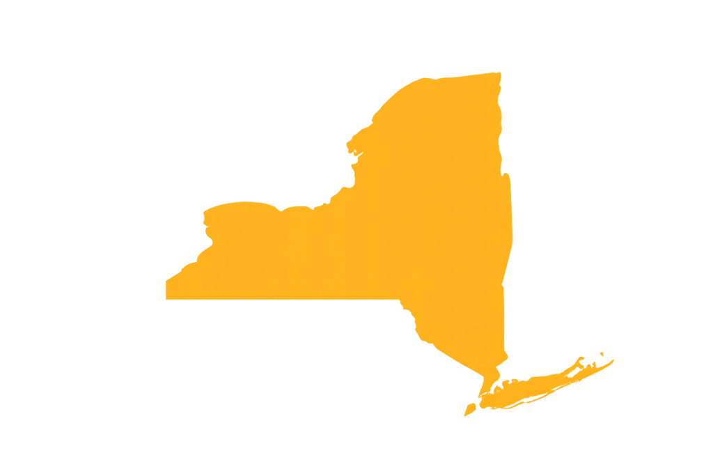 new york map state