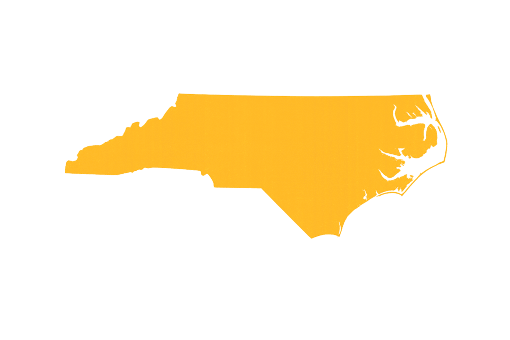 north carolina map state