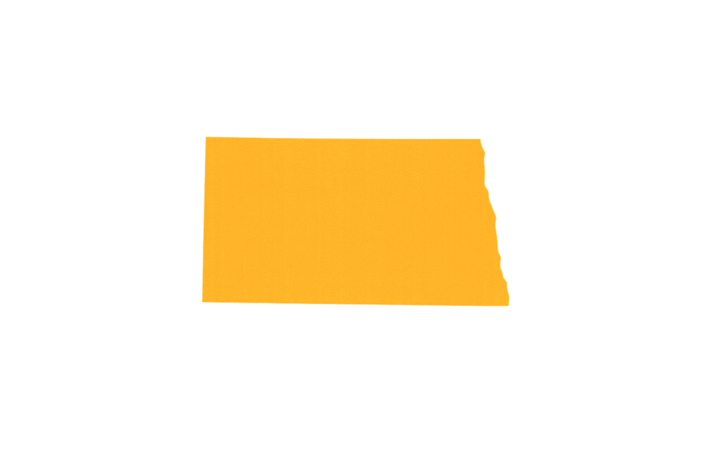 north dakota state map
