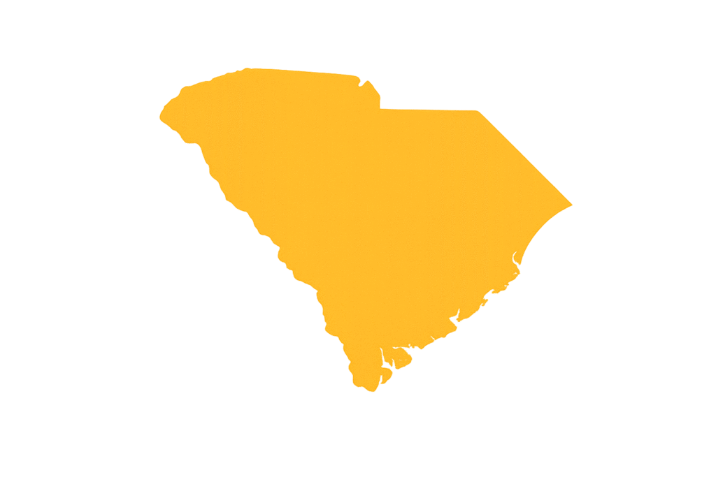 south carolina state map