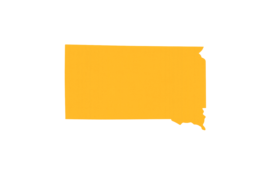 south dakota state map